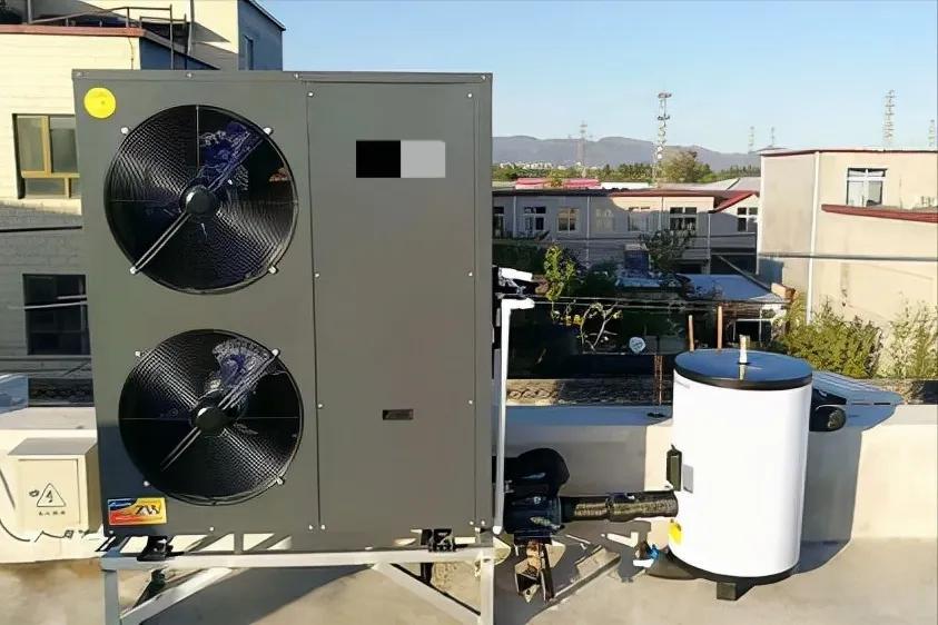 空气能热泵农村安装出的效果好吗_空气能加热器安装示意图